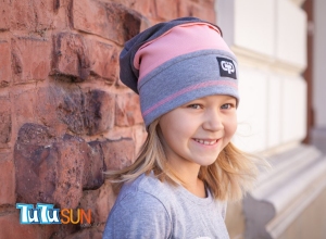 Letnia czapka beanie dla dziewczynki